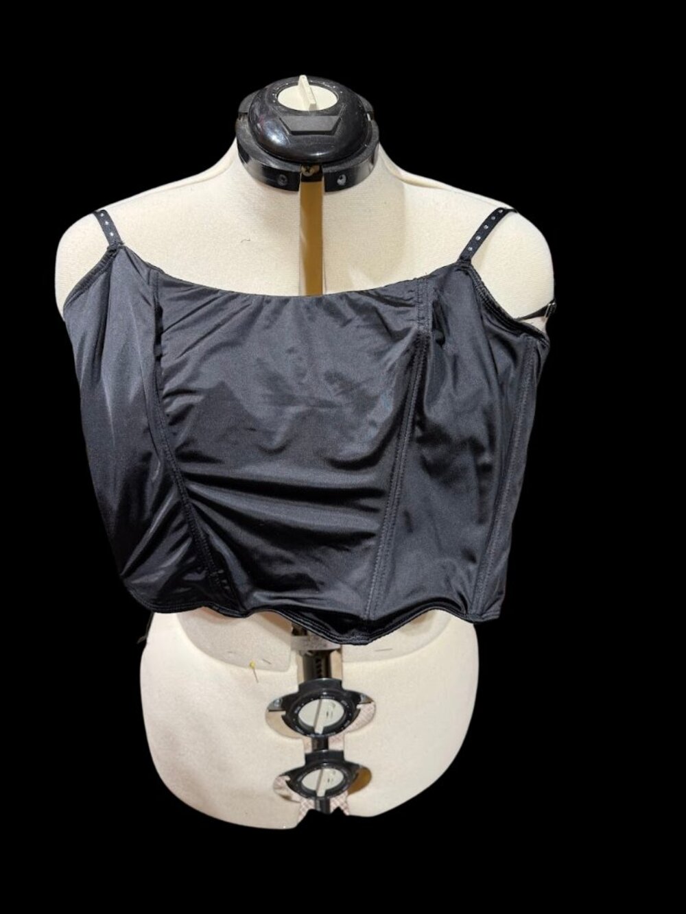 Steve Madden Black Women's Corset Top (Stretchy)